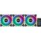Aerocool DUO12PRO Kit 3xFan 12cm ARGB LED Dual Ring Antivibration 6 Pins Black | Techbox