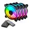 SAVIO FAN-01 4-pack 120mm ARGB fan including controller and remote control - Fans - PC Cases & Accessories - Techbox