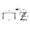 GAMING DESK HUZARO HERO 2.5 WHITE | Techbox