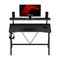 Huzaro Hero 1.9 Black gaming desk | Techbox