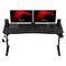 Huzaro Hero 4.6 Black gaming desk | Techbox