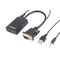 Gembird A-VGA-HDMI-01 video cable adapter 0.15 m HDMI Type A (Standard) VGA (D-Sub) Black | Techbox