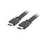 Lanberg CA-HDMI-21CU-0018-BK HDMI cable 1.8 m HDMI Type A (Standard) Black - Monitor Cables - Cables & Adapters - Techbox