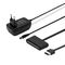 SAVIO AK-39  USB 3.0 - SATA III adapter for 3.5″/2,5" drives with power supply Black | Techbox