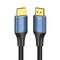 Vention Cotton Braided HDMI-A Male to Male HD Cable 8K 3M Blue Aluminum Alloy Type | Techbox