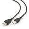 Gembird 3m USB 2.0 A M/FM USB cable USB A Black - USB Cables - Cables & Adapters - Techbox