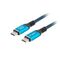 Lanberg CA-CMCM-44CU-0005-BK USB cable USB4 Gen 2x2 0.5 m USB C Black, Blue - USB Cables - Cables & Adapters - Techbox