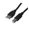 Lanberg CA-USBA-10CC-0018-BK USB cable USB 2.0 1.8 m USB B Black | Techbox
