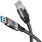 Techly ICOC U3A-RJ45-010 networking cable Black, Silver 1 m Cat6 F/UTP (FTP) | Techbox
