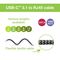 Techly ICOC U3C-RJ45-010 networking cable Silver, Black 1 m Cat6 F/UTP (FTP) | Techbox