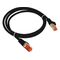 ALANTEC PATCH-CORD F/UTP CAT.6 PVC 1.0M BLACK - Network & Phone Cables - Cables & Adapters - Techbox