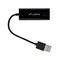 Lanberg NC-0100-01 cable interface/gender adapter USB-A RJ-45 Black | Techbox