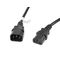 Lanberg CA-C13E-11CC-0030-BK power cable Black 3 m C13 coupler C14 coupler | Techbox