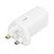 iBOX C-65 White, GaN 65W universal charger UK plug - Travel Chargers - Smartphone Chargers - Techbox