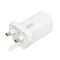 iBOX C-65 White, GaN 65W universal charger UK plug - Travel Chargers - Smartphone Chargers - Techbox