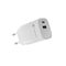 NATEC RIBERA GAN CHARGER 1X USB-A + 1X USB-C 30W WHITE - Travel Chargers - Smartphone Chargers - Techbox