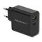 Qoltec 51717 Charger | 45W | 5-20V | 2.25-3A | USB type C PD | USB | Black - Travel Chargers - Smartphone Chargers - Techbox