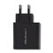 Qoltec 51717 Charger | 45W | 5-20V | 2.25-3A | USB type C PD | USB | Black - Travel Chargers - Smartphone Chargers - Techbox