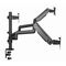 Gembird MA-DA3-01 monitor mount / stand 68.6 cm (27") Desk Black - Stands & Accessories - Monitors & Mounts - Techbox