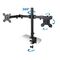 Esperanza ERW018 Desk mount for two monitors 10-27'' up to 8kg | Techbox