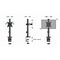 Gembird MA-D1-02 monitor mount / stand 81.3 cm (32") Desk Black | Techbox