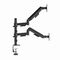 Gembird MA-DA2P-02 Adjustable desk 2-display mounting arm, 17”-32”, black | Techbox