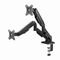Gembird MA-DA2U-01 Adjustable desk 2-display mounting arm with USB ports, 17”-32”, black - Stands & Accessories - Monitors & Mounts - Techbox