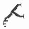 Gembird MA-DA2U-01 Adjustable desk 2-display mounting arm with USB ports, 17”-32”, black - Stands & Accessories - Monitors & Mounts - Techbox