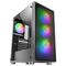 Mars Gaming MC-F Black, ATX Gaming Semitower, Full Tempered Glass Window, Metal-Mesh Front, 4x 120mm ARGB Fans - Computer Cases - PC Cases & Accessories - Techbox