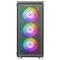 Mars Gaming MC-F Black, ATX Gaming Semitower, Full Tempered Glass Window, Metal-Mesh Front, 4x 120mm ARGB Fans - Computer Cases - PC Cases & Accessories - Techbox