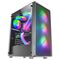 Mars Gaming MC-F Black, ATX Gaming Semitower, Full Tempered Glass Window, Metal-Mesh Front, 4x 120mm ARGB Fans - Computer Cases - PC Cases & Accessories - Techbox