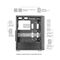 Mars Gaming MC-F Black, ATX Gaming Semitower, Full Tempered Glass Window, Metal-Mesh Front, 4x 120mm ARGB Fans - Computer Cases - PC Cases & Accessories - Techbox