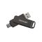 Flashdrive PATRIOT Rage R550 256GB 100 MB/S USB A+C Swivel Design (PE256GR550DSAD) Black - USB Sticks - Peripherals - Techbox