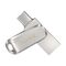 SanDisk Ultra Dual Drive Luxe USB flash drive 256 GB USB Type-A / USB Type-C 3.2 Gen 1 (3.1 Gen 1) Stainless steel - USB Sticks - Peripherals - Techbox