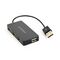 Gembird UHB-U2P4-04 interface hub USB 2.0 480 Mbit/s Black | Techbox