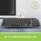 Techly ICTB9801TB keyboard RF Wireless + Bluetooth QWERTY US English Black - Keyboards - Keyboards & Mice - Techbox
