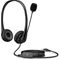 HP Stereo USB Headset G2 Wired Head-band Office/Call center Black | Techbox