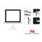 Projection Screen With 200x200 Tripods Maclean MC-680 - Projector Accessories - Projectors - Techbox