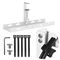 Maclean under-desk cable organizer, max. load 5kg, white, MC-105 W | Techbox
