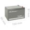 Qoltec 53045 AGM battery | 12V | 14Ah | max. 210A - UPS Batteries - Surge Protection - Techbox