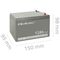 Qoltec 53049 AGM battery | 12V |  12Ah - UPS Batteries - Surge Protection - Techbox