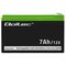 Qoltec 53076 AGM battery | 12V | 7Ah | max. 105A | Security | Techbox