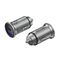 Vention Two-Port USB A+A(30+30) Car Charger Gray Mini Style Aluminium Alloy Type | Techbox