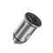 Vention Two-Port USB A+A(30+30) Car Charger Gray Mini Style Aluminium Alloy Type | Techbox
