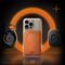 Spigen Valentinus MagFit+ MagSafe Magnetic Phone Wallet - Orange