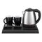 Adler AD 1354 Hotel kettle stainless steel 1.2 L + tray with cups black, steel | Techbox