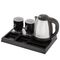 Adler AD 1354 Hotel kettle stainless steel 1.2 L + tray with cups black, steel | Techbox