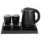 Adler AD 1387 Hotel kettle stainless steel 1 L + tray with cups black | Techbox