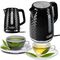 C280C ELDOM Kettle ELLI, capacity 1.7 l, power 2200 W, black, strix, black | Techbox
