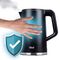 IDEAL Kettle 1.7 l, steel body, power 1500 W, black | Techbox